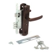 Замок врезной  сувальдный Avers ЗВ9-4-1-4 (медь)