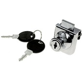 Замок для одной стеклянной двери L021 19/20 CHROME