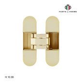 Петля дверная скрытая H.10.06 Полированное золото PORTA DI PARMA (аналог 2,0)