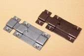 Засов накл. КЛАССИЧЕСКИЙ с плоским ригелем ант серебро