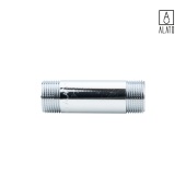 Удлинительный бочонок НР-НР, хромированный, 0126-2008, 3/4" х 80 мм (3/4" х 80 мм)