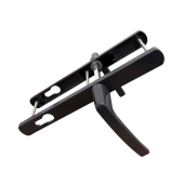 Ручки дверные алюминиевые на планке Vantage V1-92DG (темно-серый RAL 7024)