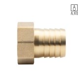 Штуцер для присоединения шланга ВР, латунный, 0129-3232, 1 1/4" x Φ32 (1 1/4" x Φ32)