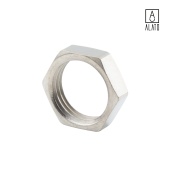 Контргайка ВР, никелированная, 0123-1515, 1/2" (1/2")