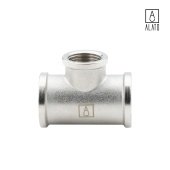 Тройник переходной ВР-ВР-ВР, никелированный, 0112-2520, 1" x 3/4" x 1" (1" x 3/4" x 1")