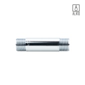 Удлинительный бочонок НР-НР, хромированный, 0126-1508, 1/2" х 80 мм (1/2" х 80 мм)