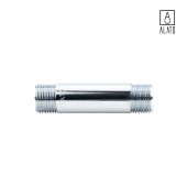 Удлинительный бочонок НР-НР, хромированный, 0126-1508, 1/2" х 80 мм (1/2" х 80 мм)