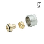 Фитинг компрессионный для труб PE-X 0307-1620, 16 х 2,0 х 3/4" (16 х 2,0 х 3/4")