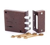 Замок накладной БИФ 030-1*3 (накладной ф14мм лат. ключ) Симеко