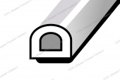 Уплотнитель D (6м) (белый) SD-55 14*12мм Profitrast