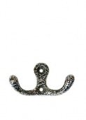 Крючок-вешалка №15 пол. серебро (100) мт
