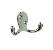 Крючок-вешалка №17 хром эффект (50) мт