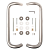 Ручки-скобы Avers HC-0905-25/300-INOX