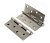  Петля стальная IN100-4S 70mm FH SN  100*70*2,5, 4 кольца, плоский колпачок, никель матовый